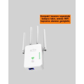 Resim Eco Lounge Yüksek Hızlı Parazit Önleyici Wifi Repeater Router 
