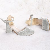 Resim KARAMAZI Kids 771 Çupra Taşlı Kız Çocuk 5 Cm Topuklu Sandalet Ayakkabı 