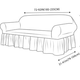 Resim 3+3+1+1 Bürümcük Koltük Örtüsü, Koltuk Kılıfı 