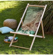 Resim Bluehomeconcept Adawall Zürafa Tasarımlı Katlanabilir Şezlong 