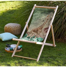 Resim Bluehomeconcept Adawall Zürafa Tasarımlı Katlanabilir Şezlong 