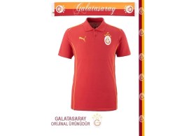 Resim Galatasaray Orijinal Puma A Takım Kırmızı 5 Yıldız Polo T-Shirt Şal Atkı Hediyeli 