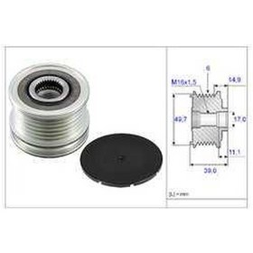 Resim Esse Oto - Sprinter 208cdı- Vito.109.cdı -viano .cdı Alternatör Kasnağı 00-06+& Ina 535 0050 10 A6111550715 