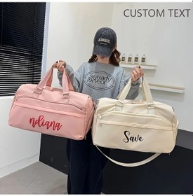 Resim Besthome1 Dream011 Personalize Grey Oxford Sports Bag For Shoes And Glasses Gri 