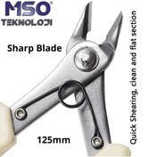 Resim MSO TEKNOLOJİ VIP Kalite Japan Paslanmaz Çelik 125mm Yan Keski Kablo Misina 