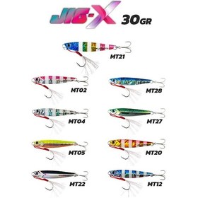 Resim Fujin Jig-x 30gr Light Jigging Jig Yem Mt21 Rainbow 