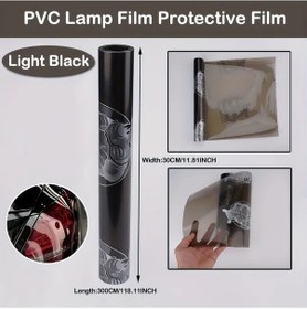 Resim Xuweiwei Light Black 11.81x118.11ınch Pvc Far Film Su Kasi Rma Dayani Kli Kendi Nden Yapişkanli 