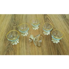 Resim Elta Collection 6 Lı Lüx Kahve Yanı Mini Lokumluk Şekerlik Sosluk Reçellik Çerezlik Kase Gold 