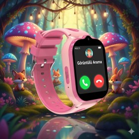 Resim You Watch KN8101 P Akıllı Çocuk Saati 4g Sim Kart Destekli Görüntülü Görüşme Özelliği 