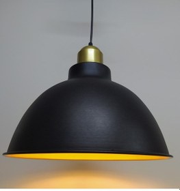 Resim Riolight Retro Siyah Içi Altın Gold Askılı Tekli Metal Sarkıt (538296371) 