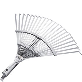 Resim Raco Ahşap Saplı Ayarlı Metal Çim ve Yaprak Toplama Tırmığı 30-45 cm 