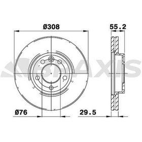 Resim BRAXIS ON FREN DISK AYNASI HAVALI (16 JANT) TOUAREG 2.5 / 3.0 / 3.6 / 4.2 / 5.0 / 6.0 0310 TRANSPORTER T5 / 