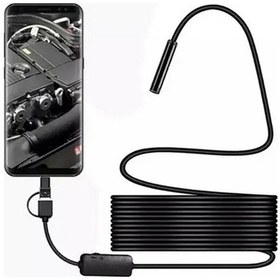 Resim Vtn-02 Endoskop Yılan Video Kamera Led Li 2 Metre 7 Mm Sert Kablo Su Geçirmez 