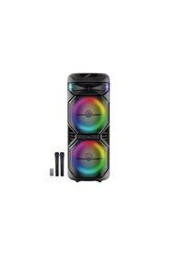 Resim Sunix 60w 12v/4500 Mah Çift Mikrofonlu 30x2 Woofer 110 Cm Bluetooth Hoparlör Bts-80s 