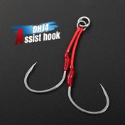 Resim JIGGING PRO Balıkçılık Kancası Mikro Kelepçe Çift Destek Kanca 1/0 2/0 3/0 4/0 Çift Kanca Aksesuarları PE Hatlı Yüksek Karbon Çelik Deniz Jigging Metal Klips Tuzlu Su Yem Kancası 