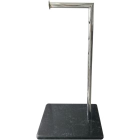 Resim BMK MERMER Kuvars Tuvalet Kağıtlığı, Tuvalet Kağıtlığı(SİYAH-PASLANMAZ) : 20x28 Cm -h:60 Cm 
