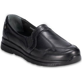 Resim Forelli 29415-g Dılmen Kadın Siyah Deri Ayakkabı Siyah 