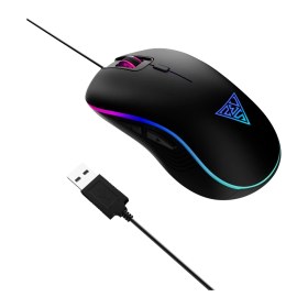 Resim Flamex Gamdıas Aura Gs3, Çok Renkli Aydınlatma, USB Kablolu, 6 Tuşlu, Gaming Mouse, 3.600 Dpı, Siyah 