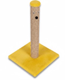 Resim BRT Pet Peluş Kedi Tırmalama Tahtası - 52 Cm, Sarı 