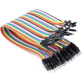 Resim 20Cm 40 Pin Erkek Erkek Dupont Kablo 
