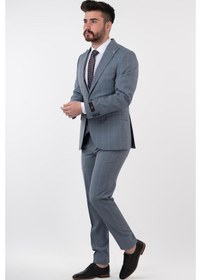 Resim Sir Yelekli Takım Elbise (434102168) Açık Mavi 
