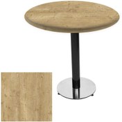 Resim Dockers Karanfil Werzalit Yuvarlak Masa 80cm - Avalon Pine 