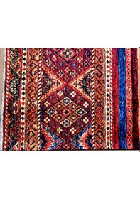 Resim Dekoratif Dijital Baskı Pamuklu Kaymaz Taban Kilim 1028 Lacasa Bordo 