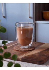 Resim Mis Kitchen 2 Adet Cidarlı Çay Fincanı Kahve Sunum Bardağı 300 Ml 