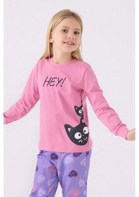 Resim Rolypoly Kız Çocuk Pembe Pijama Takımı Rp3466-c-v2 Pembe 