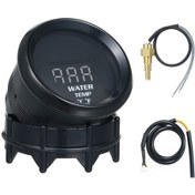Resim Ranyeek 12v Evrensel Araçlar İçin 52mm Metal-plastik Lcd Su Sıcaklığı Gösterici, Mavi Led, / Dönüşümü Ve Alarm Fonksiyonu 