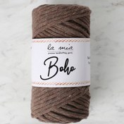 Resim La Mia Boho Koyu Kahve Büküm Makrome İpi - L158 - 33996 