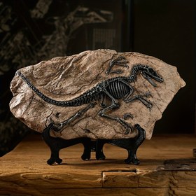 Resim 1 adet Retro Tarzı Sıkıntılı Taklit Dinozor Fosili Yaratıcı Reçine Zanaat Süsleme, Yaratıcı Masaüstü Oturma Odası Giriş Dekorasyon 