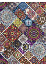 Resim Enesar Home Patchwork Desen Dijital Baski Döşemelik Kumaş 100 x 140 cm 