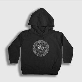 Resim Presmono Unisex Çocuk Red Rocks Gojira Kapüşonlu Sweatshirt Siyah 