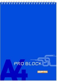Resim Gıpta Pro-block Spiralli Bloknot A4 Kareli 40 Yaprak 1398 