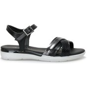 Resim Art Bella Cs22061 2fx Siyah Kadın Düz Sandalet 000000000101159324 Siyah 