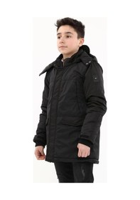 Resim Erkek Çocuk Mont 51274 Siyah 