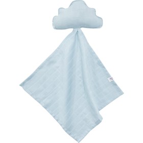 Resim %100 Organik Pamuk Müslin Uyku Arkadaşı Mavi 