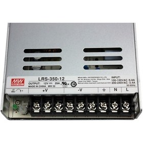 Resim Meanwell Lrs-350-12 W 29 Amper Led Trafo Adaptör Güç Kaynağı 