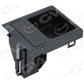Resim Bozuk Para Kutusu Orta Konsul Karbon Fiber Sıyah Bmw E46 98 06 51168217957r1 