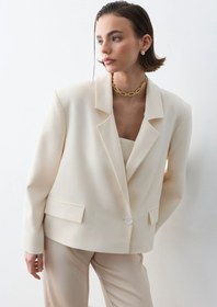Resim Monica Blazer Ceket -Vanilya - VANİLYA / 2 