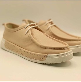 Resim Emma Pudra Deri Loafer Pudra 