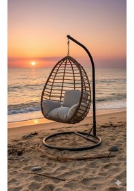 Resim Liv Concept Rattan Tekli Bahçe Salıncağı - Konfor Serisi 
