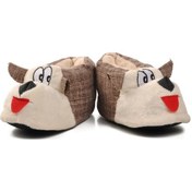 Resim Aspor Kahve Bej Kadın Panduf Köpekli Çok Renkli 