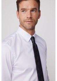 Resim Tudors Slim Fit Non Iron Beyaz Erkek Gömlek-29751-beyaz Beyaz 