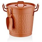 Resim Prizma Deterjan Saklama Kabı Terracota The Mia