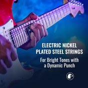 Resim Elektrik Gitar Telleri - NANOWEB Anti-Korozif Nikel Kaplı Çelik, Parlak Tonlar ve Dinamik Darbe için Dayanıklı ve Pürüzsüz Dokunuş, Ağır Hizmet Stüdyo Kullanımı, Beyaz/Sarı, Gitar Teli Aksesuarları, Stüdyo Performansı, Dinamik Ses, Yüksek Kaliteli Teller 