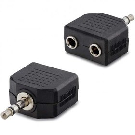 Resim ÇEVİRİCİ JACK 3.5MM STEREO ERKEK TO 3.5MM 2 DİŞİ HADRON HN-4388 