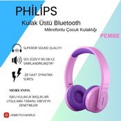 Resim Philips Kablosuz Kulak Üstü Mikrofonlu Çocuk Kulaklığı 