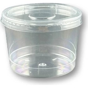 Resim Kapaklı Sert Plastik Tatlı Kasesi Magnolya Kabı 250ML 